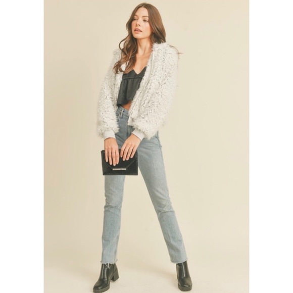 Just In//- Faux Fur bomber Jacket - Picture 12 of 15